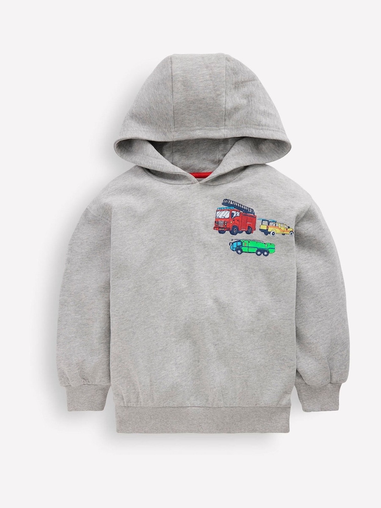 Boden Grey Front and Back Hoodie - Image 1 of 3 Boden Grey Front and Back Hoodie - Image 1 of 3