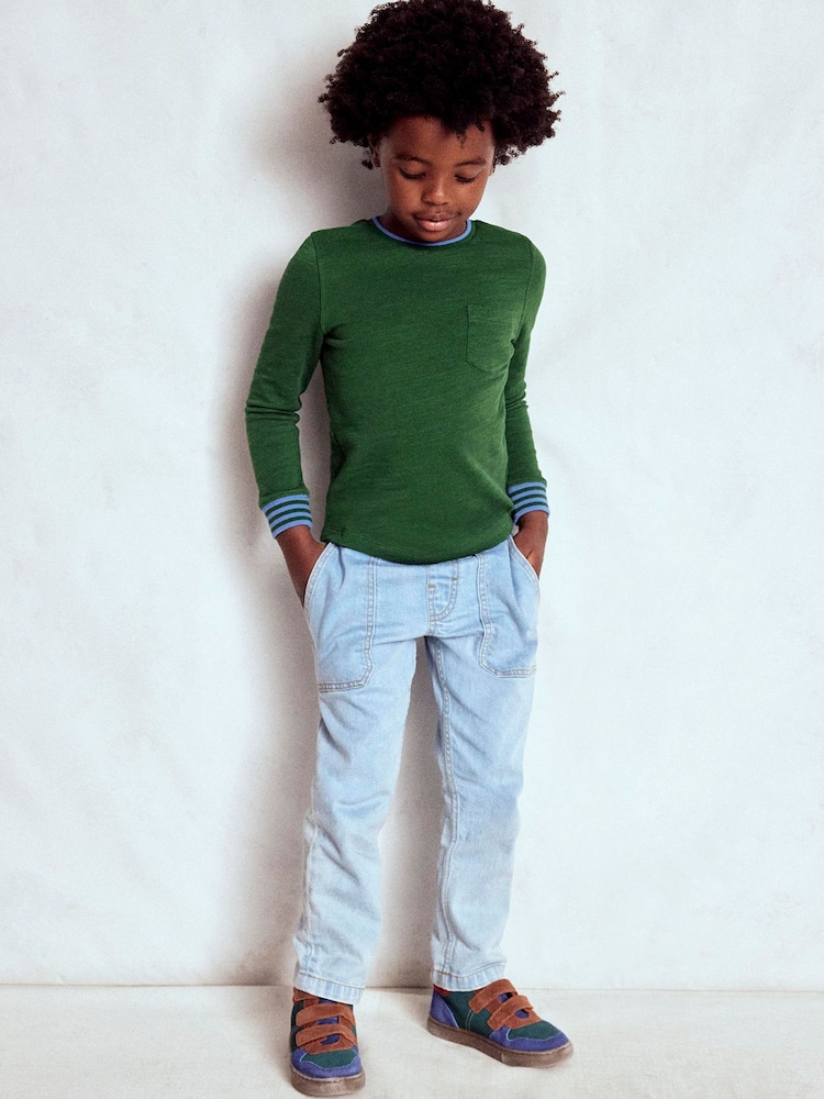 Boden Green Cosy Mid-weight T-Shirt - Image 2 of 6 Boden Green Cosy Mid-weight T-Shirt - Image 2 of 6