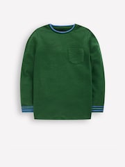Boden Green Cosy Mid-weight T-Shirt - Image 4 of 6