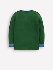 Boden Green Cosy Mid-weight T-Shirt - Image 5 of 6
