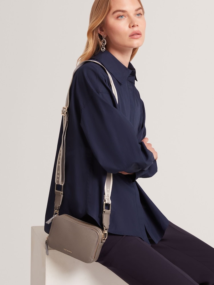 Ted Baker LINZIE Webbing Leather Small Cross-Body Camera Bag - Imaginea 1 din 1