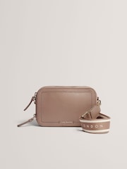 Ted Baker Grey LINZIE Webbing Leather Small Cross-Body Camera Bag - Image 2 of 5