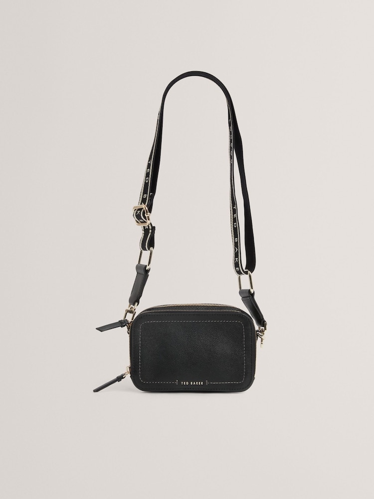 Ted Baker LINZIE ウェビング レザー スモール クロスボディ カメラバッグ - 画像 2 / 5