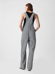 Gap Blue Stripe Loose Dungarees - Image 2 of 5