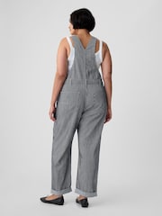 Gap Blue Stripe Loose Dungarees - Image 5 of 5