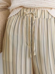 Pantalones de lino de pernera ancha a rayas Minnie de Reiss - Imagen 4 de 6