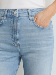 Reiss Light Blue Aubrey Petite Slim Straight-Leg Jeans - Image 6 of 11