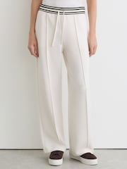Reiss Verity Premium Interlock Stripe-Waist Joggers - Image 4 of 7