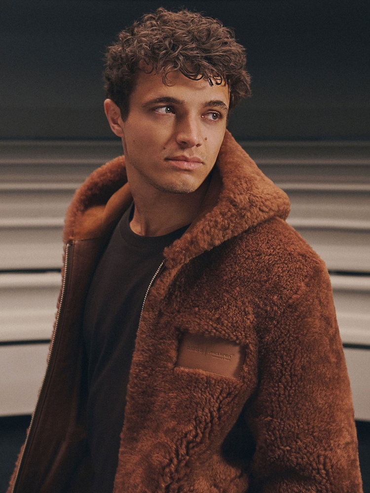 McLaren Racing Shearling Hooded Jacket Unisex-Fit - Image 1 of 9