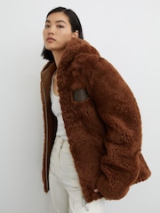 McLaren Racing Shearling Hooded Jacket Unisex-Fit - Image 5 of 9