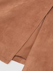 Atelier Tan Suede Pencil Midi Skirt - 画像 8 / 8