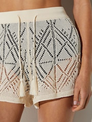 Reiss Finty Cotton-Blend Open-Knit Shorts - 圖片 5/6