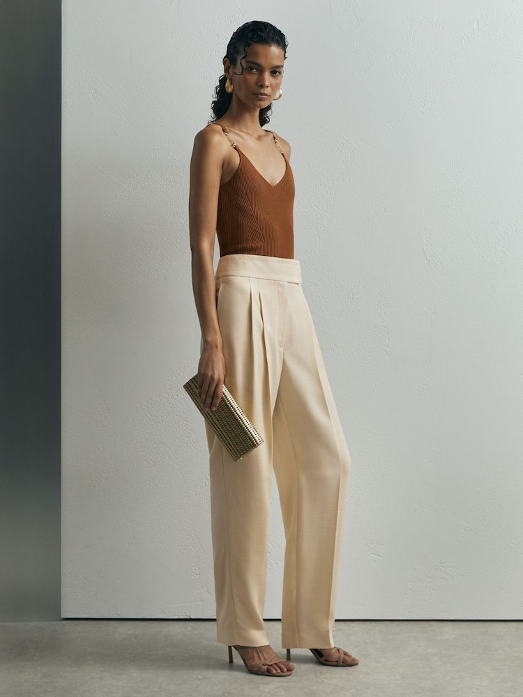 Atelier Woven Tapered Pleated Trousers - Image 1 of 7