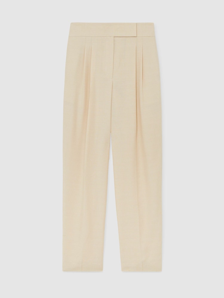 Atelier Woven Tapered Pleated Trousers - Image 2 of 7