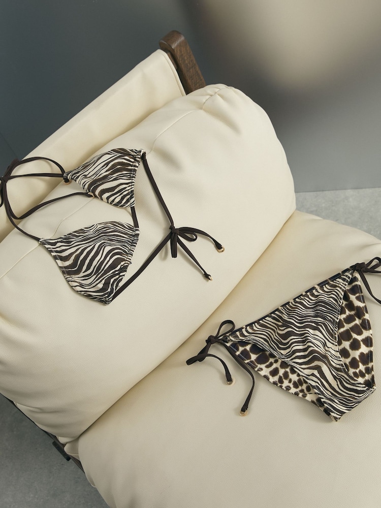 Atelier Wendbare Bikinihose Mit Animal-Print - Bild 1 von 3