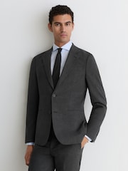 Reiss Graduate Check Single-Breasted Tailored-Fit Suit Blazer - 圖片 1/8