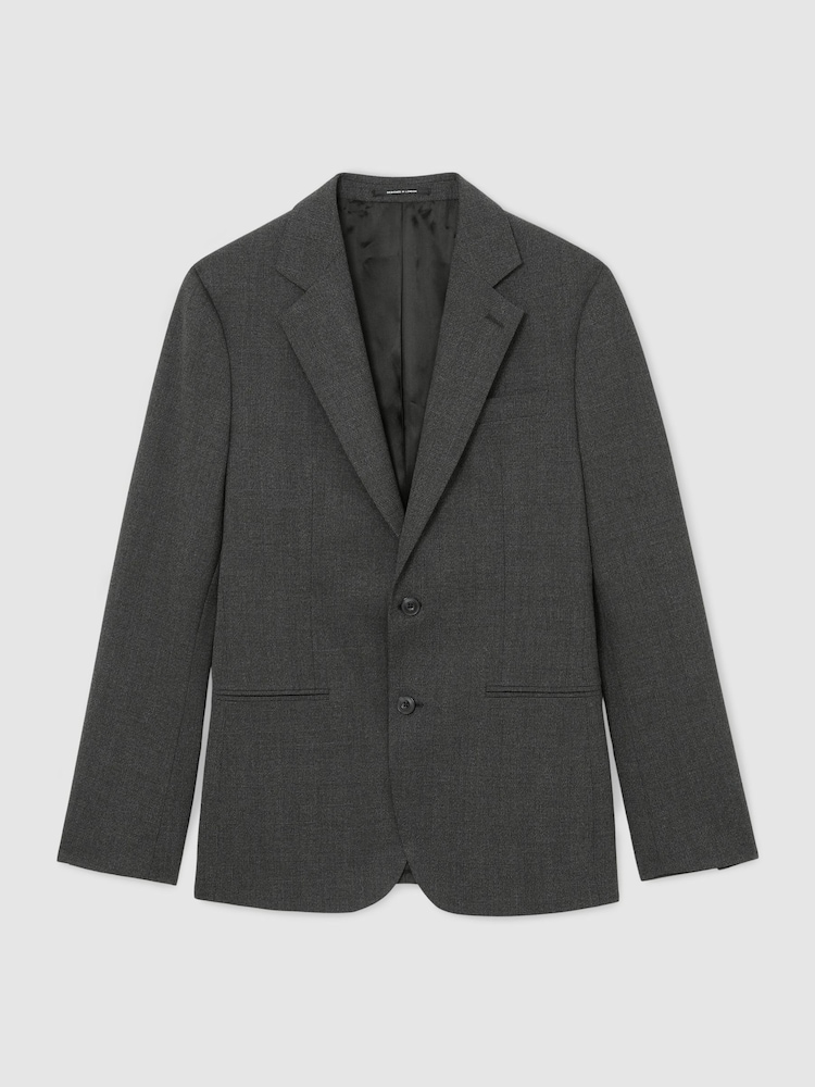 Reiss Graduate Check Single-Breasted Tailored-Fit Suit Blazer - 圖片 2/8