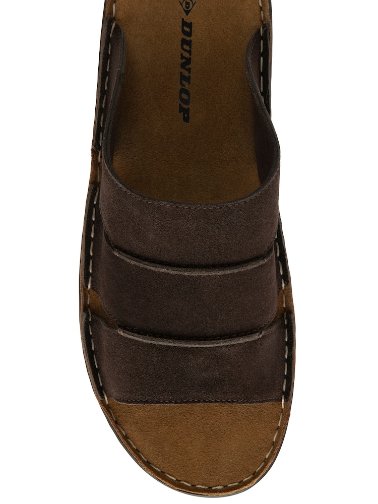 Dunlop Brown Mule Open Toe Sandals - Image 4 of 4 Dunlop Brown Mule Open Toe Sandals - Image 4 of 4