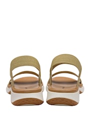 Dunlop Gold Double Strap Elasticated Sandals - Image 3 of 4