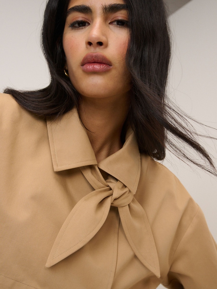 Nobodys Child Trench-coat raccourci cravate - Image 6 sur 6