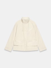 Mint Velvet Drawstring Cropped Jacket - Imaginea 7 din 8