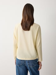 Gelb - Jigsaw Langarm-T-Shirt mit aufgesetzter Brusttasche - Bild 2 von 2