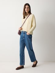 Jigsaw Yellow Long Sleeve Patch Pocket T-Shirt - Image 4 of 6