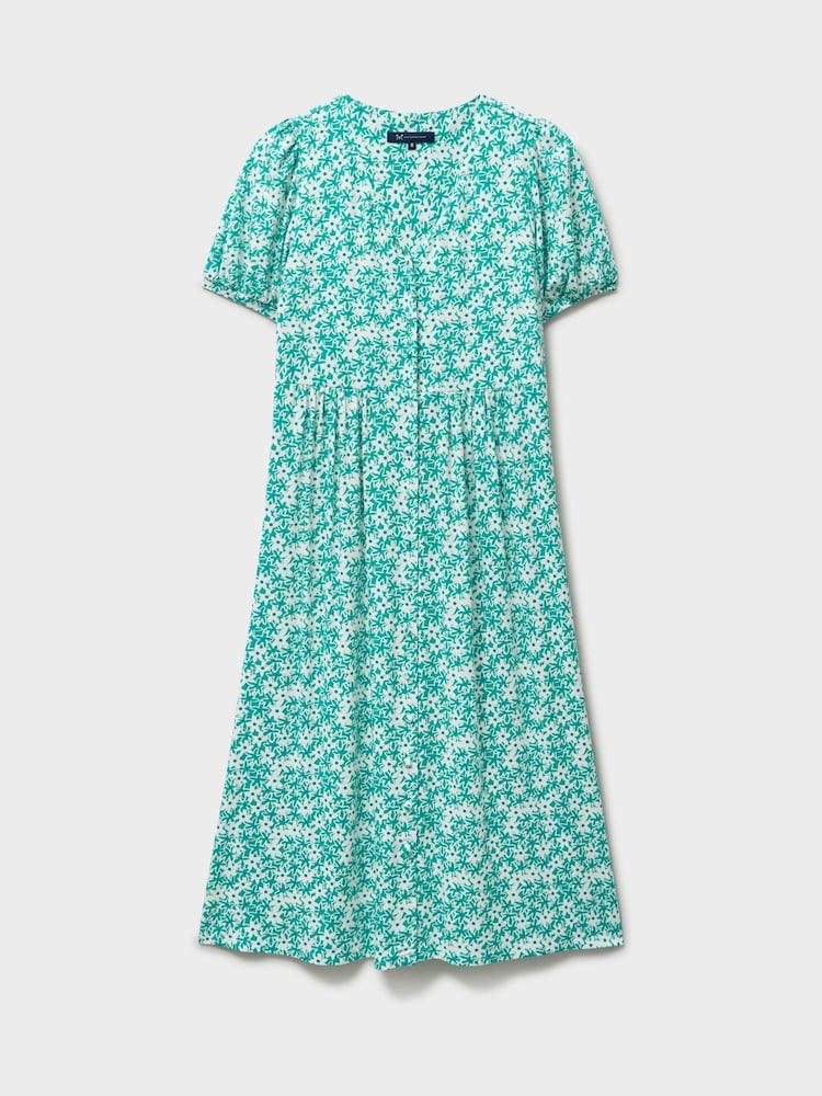 Crew Clothing Blue Kiki Button-Through Jersey Dress - Image 5 of 5 Crew Clothing Blue Kiki Button-Through Jersey Dress - Image 5 of 5