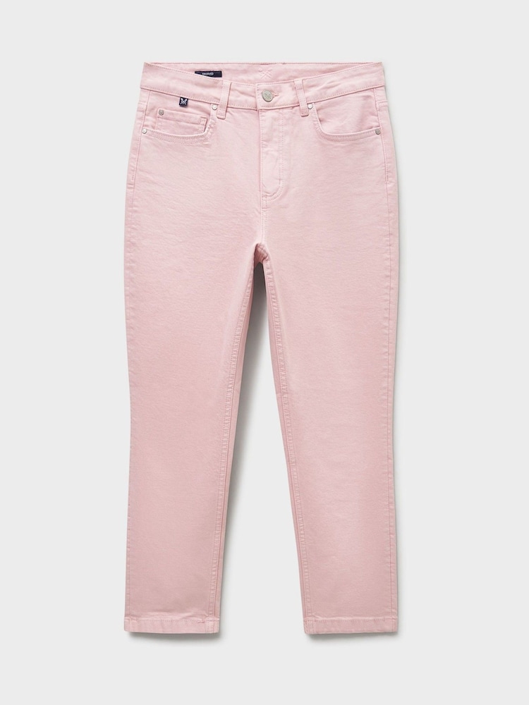 Crew Clothing Pink Cropped Jeans - Image 5 of 5 Crew Clothing Pink Cropped Jeans - Image 5 of 5