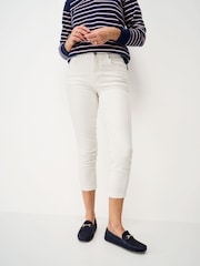 Crew Clothing White Cropped Jeans - Image 1 of 5