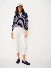 Crew Clothing White Cropped Jeans - Image 3 of 5