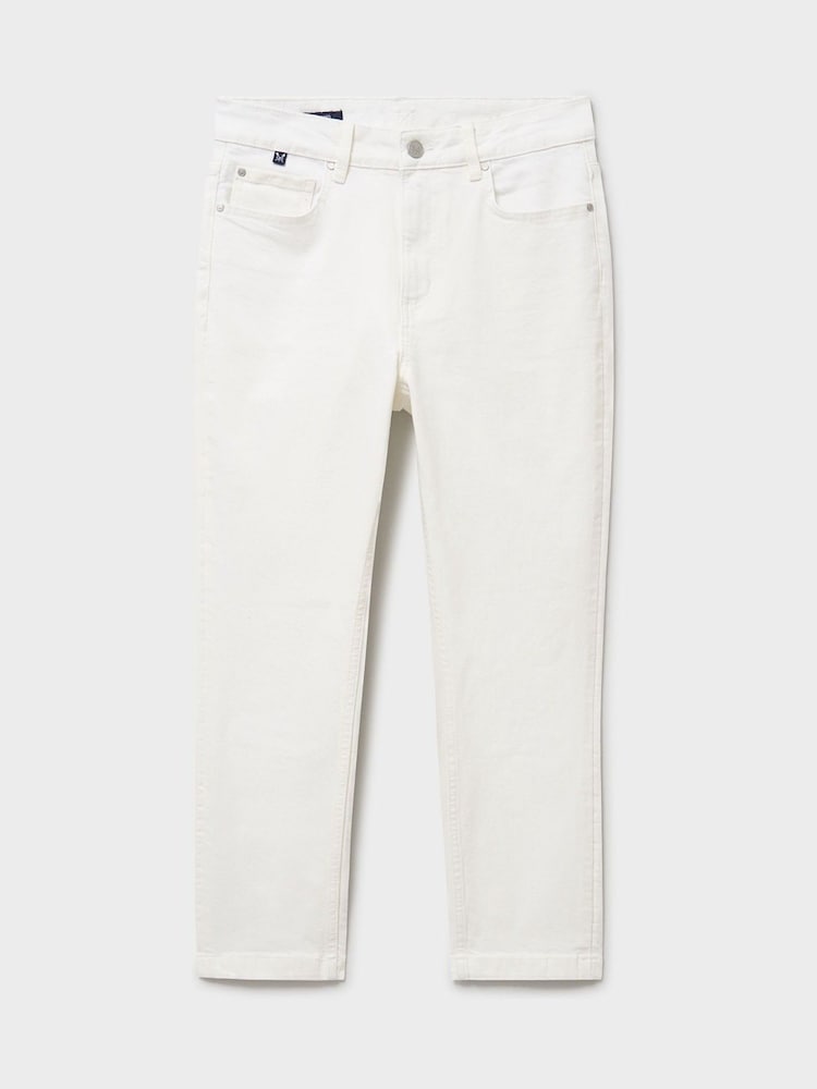 Crew Clothing White Cropped Jeans - Image 5 of 5 Crew Clothing White Cropped Jeans - Image 5 of 5