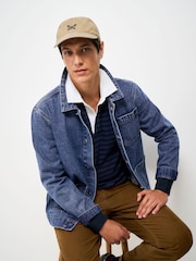 أزرق متوسط باهت ـ سترة خفيفة دنيم من Crew Clothing - Image 1 of 5