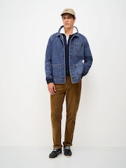 أزرق متوسط باهت ـ سترة خفيفة دنيم من Crew Clothing - Image 3 of 5