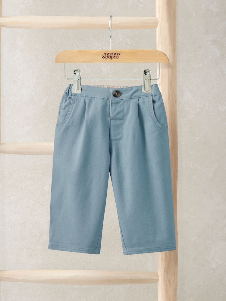 Mamas & Papas Blue Classic Smart Trousers - Image 1 of 2