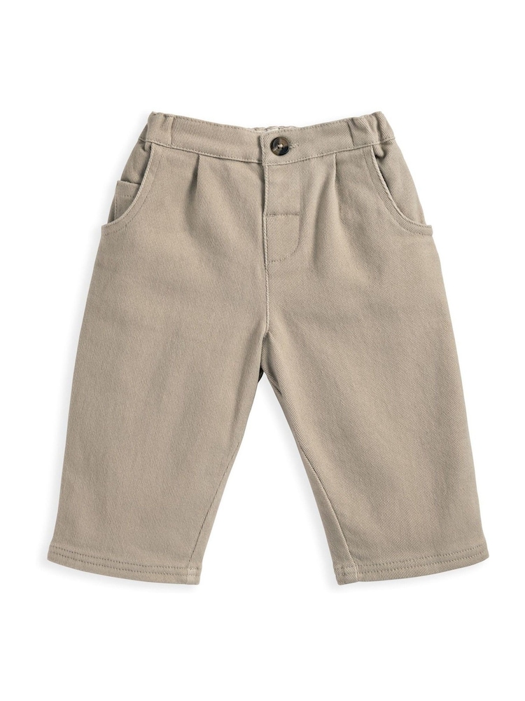 Mamas & Papas Brown Soft Smart Trousers - Image 2 of 2 Mamas & Papas Brown Soft Smart Trousers - Image 2 of 2