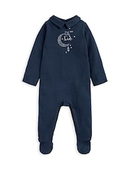 Mamas & Papas Blue My First Eid Collar Sleepsuit - Image 2 of 2