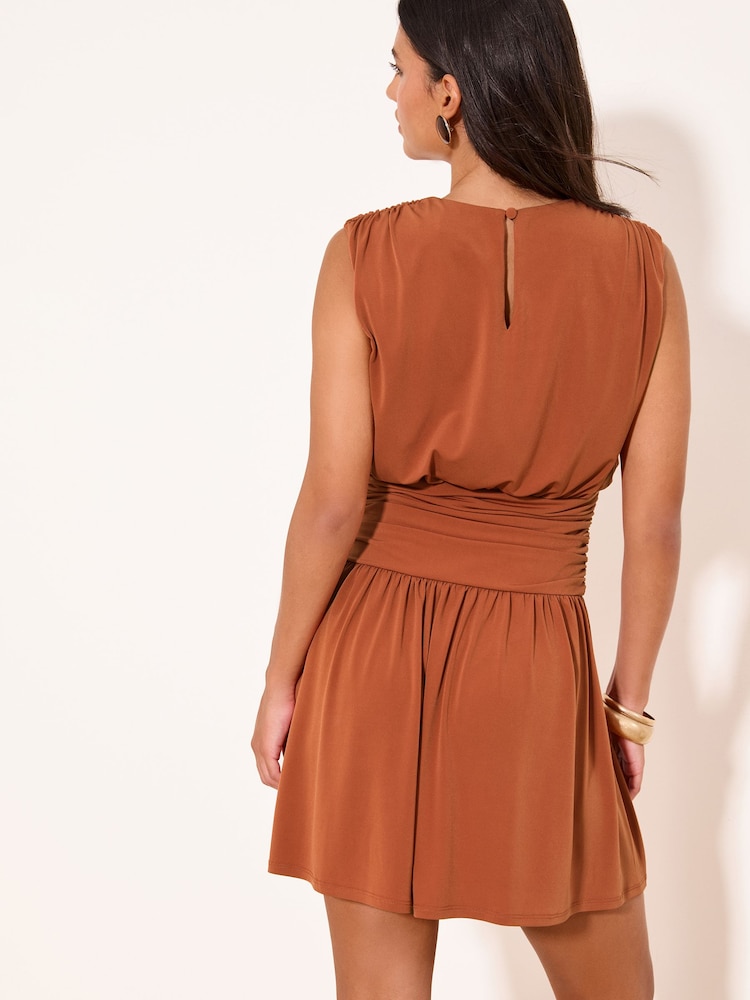 Lipsy Orange Orange Jersey Mini Dress - Image 5 of 5 Lipsy Orange Orange Jersey Mini Dress - Image 5 of 5