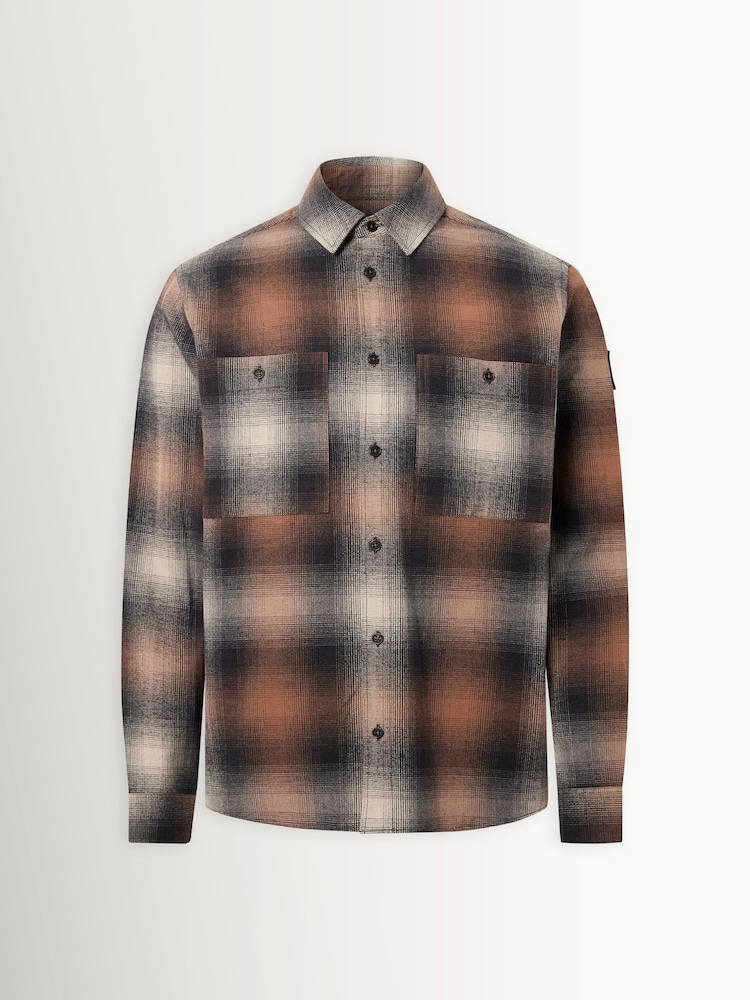 Camisa de franela de algodón cepillado Belstaff Outpost - Imagen 1 de 3
