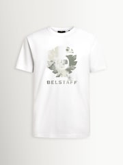 Belstaff White Blur Graphic Print T-Shirt - Image 1 of 2