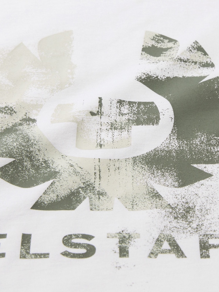 Belstaff White Blur Graphic Print T-Shirt - Image 5 of 5