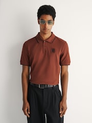 Belstaff Red Tipped Logo Polo Shirt - Image 1 of 5
