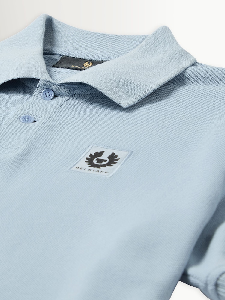 Belstaff Blue Logo Polo Shirt - Image 2 of 3