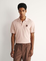 Belstaff Pink Logo Polo Shirt - Image 1 of 6