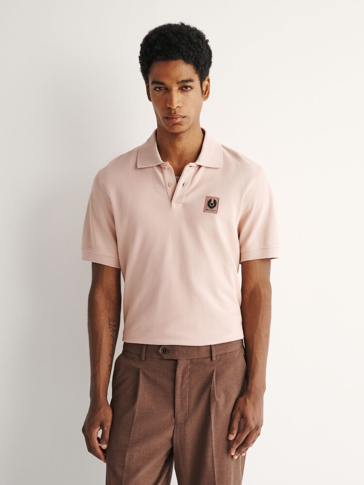 Belstaff Pink Logo Polo Shirt - Image 1 of 6