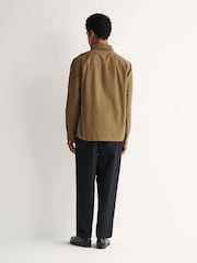Belstaff Green Outpost Cotton Herringbone Shirt - Image 5 of 7