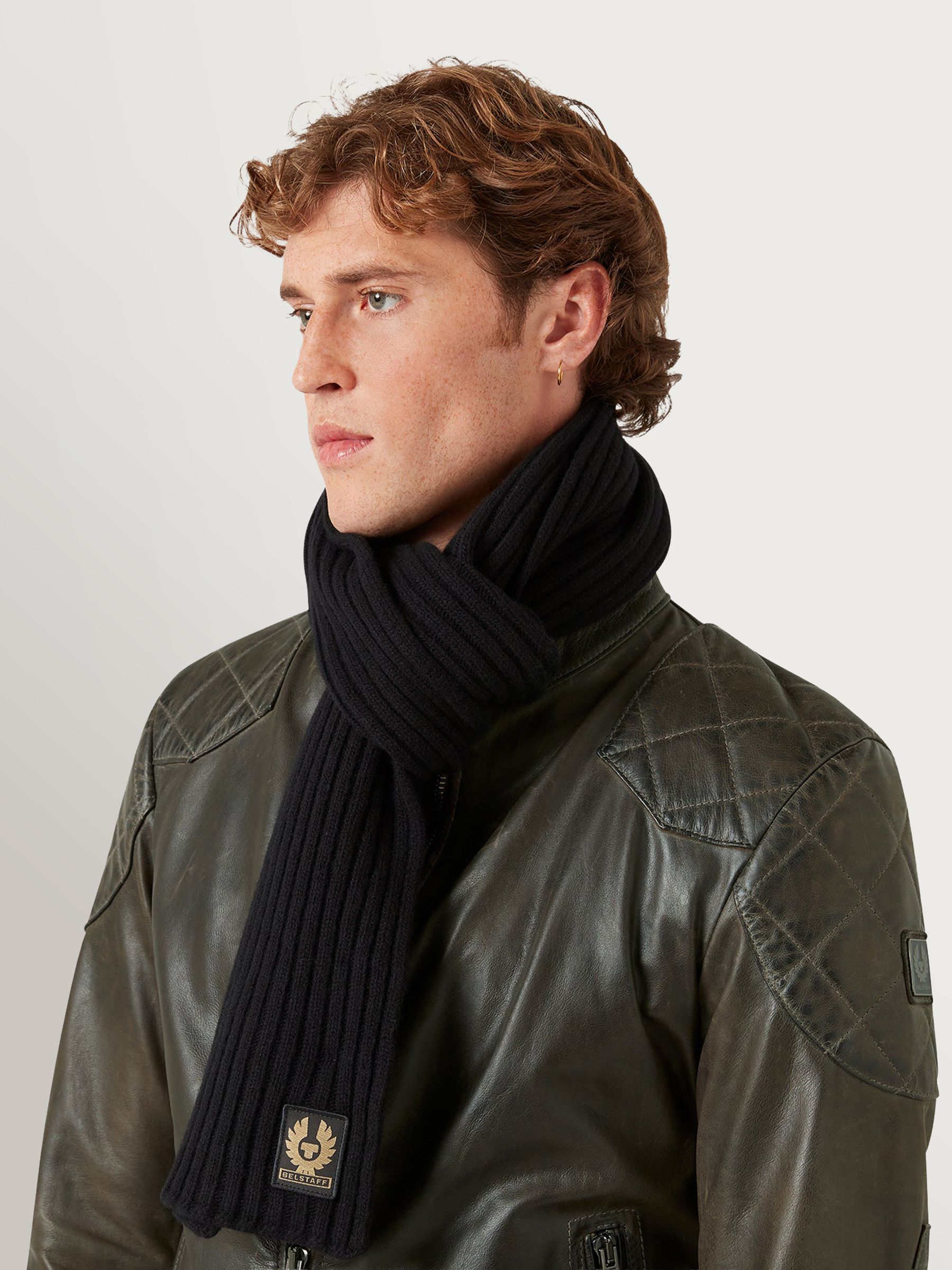 Belstaff Men's Black Watch Scarf