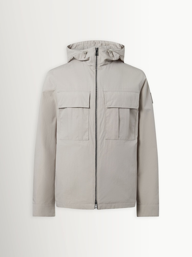 لون طبيعي - قميص علوي بغطاء رأس بتصميم Container من Belstaff - Image 1 of 3