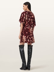 AllSaints Red Xena Dress - Image 4 of 6