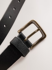 Black Casual Leather Belt - Image 3 of 4